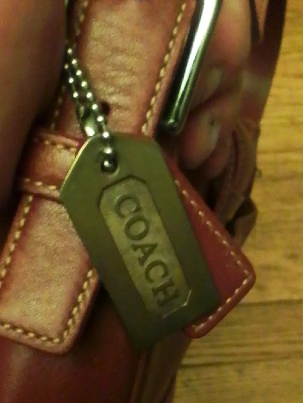 Vintage Coach Burgundy Hampton  Purse